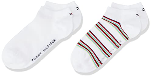 Tommy Hilfiger unisex-child Multicolor Stripe 4 Pack Sneaker, white, 27-30 (4er Pack) von Tommy Hilfiger