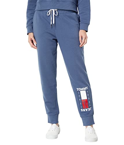 Tommy Jeans Boyfriend Jogger Flagge, Vintage Indigo, Mittel von Tommy Hilfiger