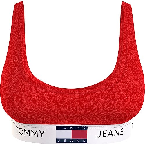 Tommy Jeans Damen Bralette Unlined Stretch, Rot (Deep Crimson), S von Tommy Hilfiger