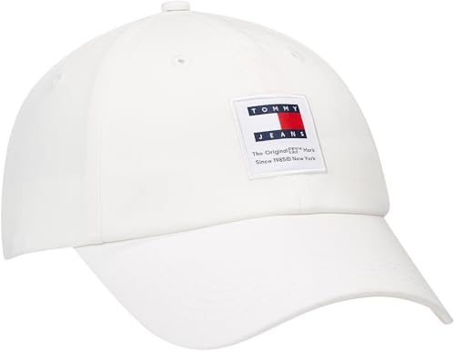 Tommy Jeans Damen Cap Modern Patch Basecap, Beige (Ancient White), Einheitsgröße von Tommy Hilfiger