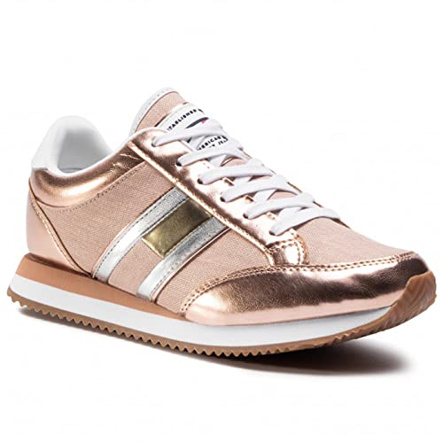 Tommy Jeans Damen Casual Retro Sneaker EN0EN00413 (Rose Gold (652), Numeric_40) von Tommy Hilfiger