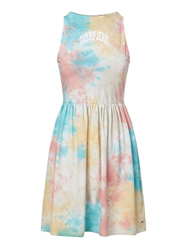 Tommy Hilfiger TJW MULTI TIE DYE SKATER DRESS, weiß(white), Gr. XS von Tommy Jeans