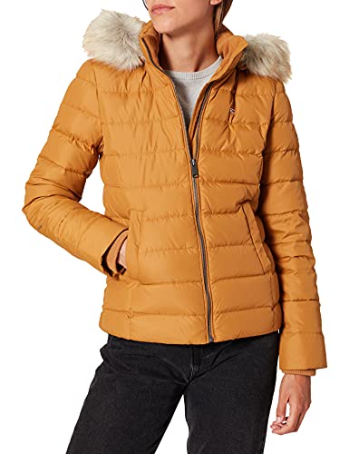 Tommy Jeans Damen Tjw Basic Hooded Down Jacket Daunenmantel, Gr. 32 (XS), Vintage Messing (Braun) von Tommy Hilfiger