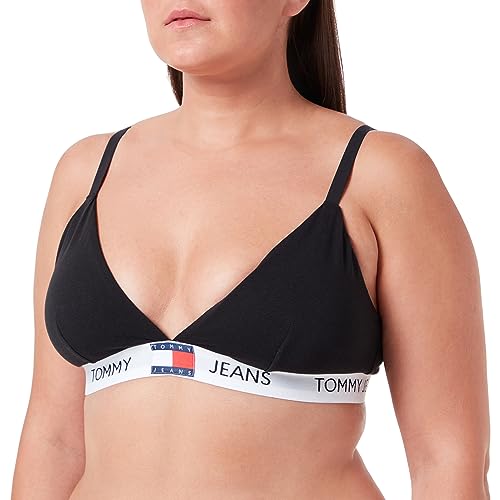 Tommy Jeans Damen Triangel BH Padded Stretch, Schwarz (Black), XS von Tommy Hilfiger