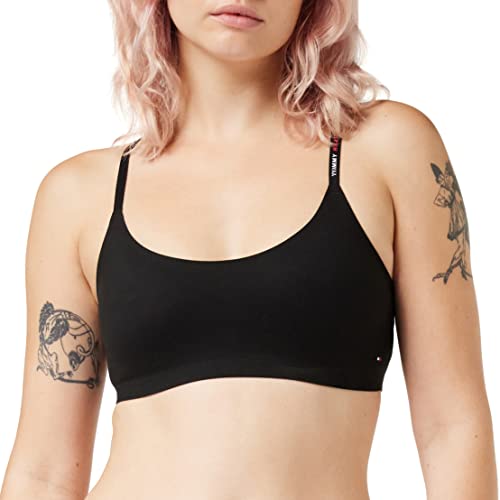 Tommy Jeans Damen Unlined Bralette BH, Schwarz, XS von Tommy Hilfiger