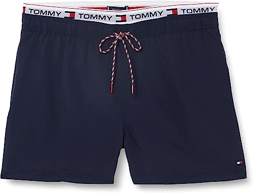 Tommy Jeans Herren Badehose Medium Drawstring Lang, Blau (Twilight Navy), XL von Tommy Hilfiger