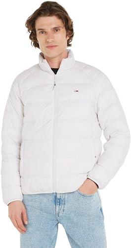 Tommy Jeans Herren Daunenjacke Essential Light Down Jacket Winter, Weiß (White), L von Tommy Hilfiger