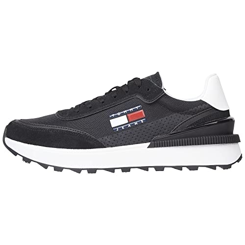 Tommy Jeans Herren Sneaker Cleat TECH Runner schwarz (15) 44EU von Tommy Hilfiger