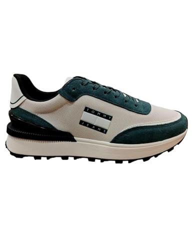 Tommy Jeans Technical Runner, Ct0 Timeless Teal, 44 EU von Tommy Jeans
