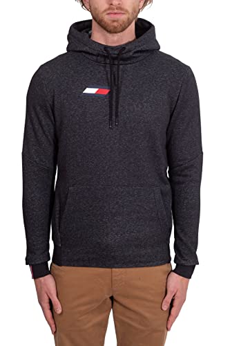Tommy Sport Herren Hilfiger Logo Kapuzenpullover Oth Grau Heidekraut M von Tommy Hilfiger
