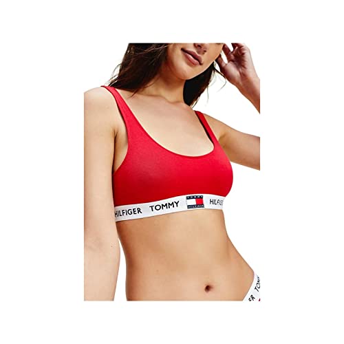 Tommy Hilfiger Damen Bralette Stretch, Rot (Tango Red), S von Tommy Hilfiger