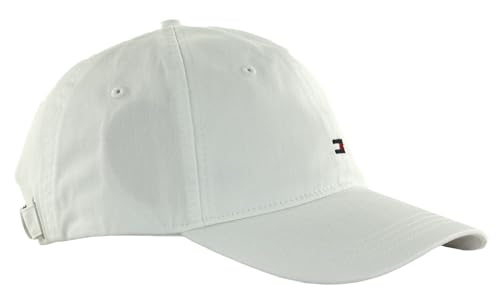 Tommy Hilfiger Damen Kappe Cap Baseballcap Essential Flag Soft Cap OneSize Weiß von Tommy Hilfinger