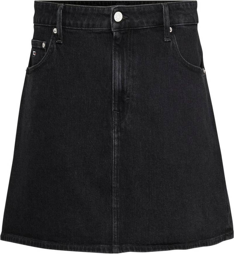 Tommy Jeans Curve Jeansrock CRV MOM UH SKIRT CG4181 Webrock mit Logopatch von Tommy Jeans Curve