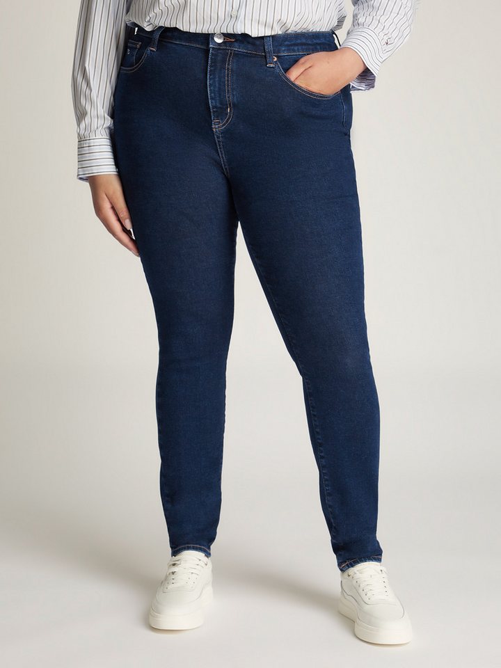 Tommy Jeans Curve Regular-fit-Jeans CRV MELANY UH SSKN in Großen Größen im 5-Pocket-Style von Tommy Jeans Curve