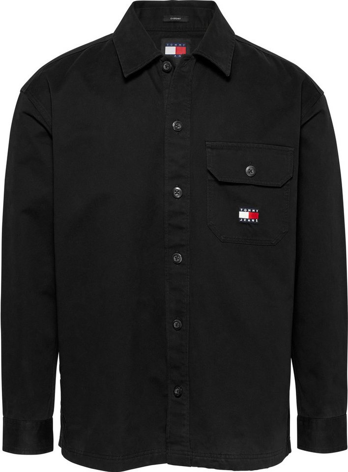 Tommy Jeans Plus Hemdjacke TJM ESSENTIAL SOLID OS EXT Große Größen von Tommy Jeans Plus