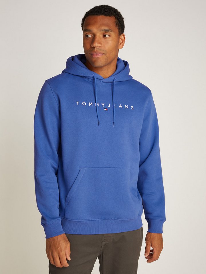 Tommy Jeans Plus Hoodie TJM REG LINEAR LOGO HOODIE EXT in Große Größen, Logodruck von Tommy Jeans Plus