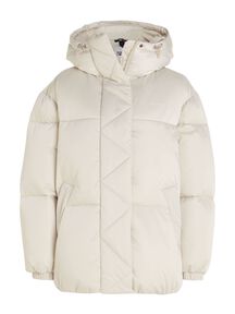 Damen Steppjacke mit Kapuze TJW OVR SATIN PUFFER von Tommy Jeans