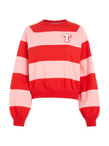 Damen Sweatshirt TJW RLX LETTERMAN STRIPE CREW von Tommy Jeans