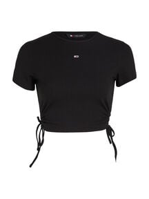 Damen T-Shirt CROPPED RIB TOP von Tommy Jeans