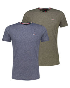 Herren T-Shirt Slim Fit 2er-Pack von Tommy Jeans
