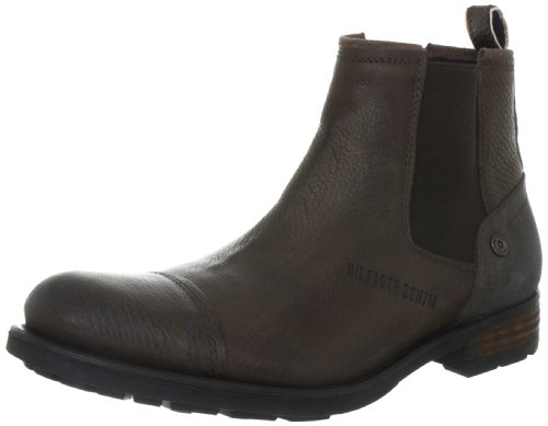 Hilfiger Denim Darryl 3B EM56814616, Herren Chelsea Boots, Braun (Washed Brown 215), EU 45 von Tommy Jeans