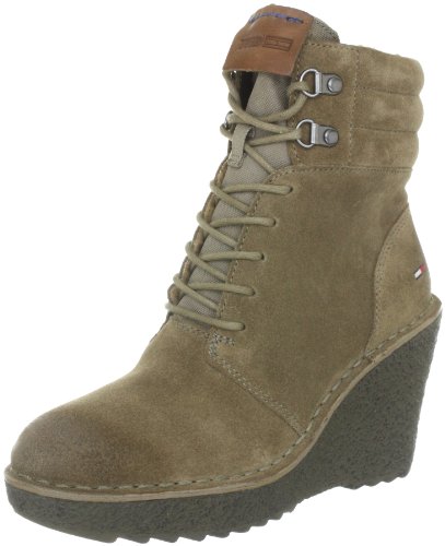 Hilfiger Denim GILL 3 EN56814864, Damen Fashion Halbstiefel & Stiefeletten, Beige (Timber Wolf 248), EU 37 von Tommy Jeans