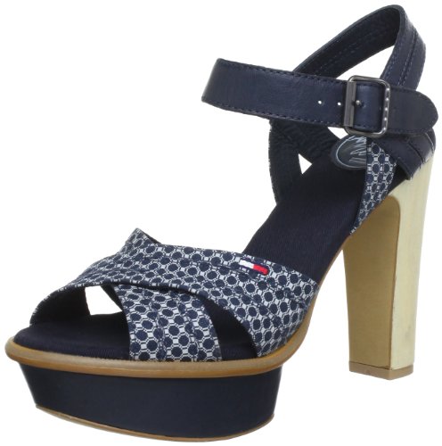 Hilfiger Denim HOLLY 4 EN56815252, Damen Sandalen, Blau (MIDNIGHT 403), EU 39 von Tommy Jeans
