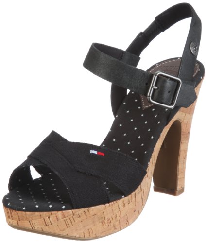 Hilfiger Denim Hope 4 A EN56813625, Damen Fashion-Sandalen, Schwarz (Black 990), EU 38 von Tommy Jeans