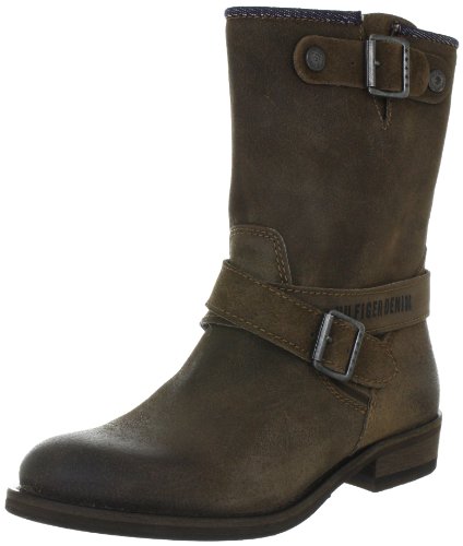 Hilfiger Denim Hudson 10 B EN56814873, Damen Fashion Halbstiefel & Stiefeletten, Braun (Saddle 210), EU 42 von Tommy Jeans