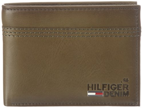 Hilfiger Denim KRIS CC FLAP & COIN POCKET EK56920949, Herren Geldbörsen, Grün (GREEN GABLES-PT 310), 14x10x2 cm (B x H x T) von Tommy Jeans