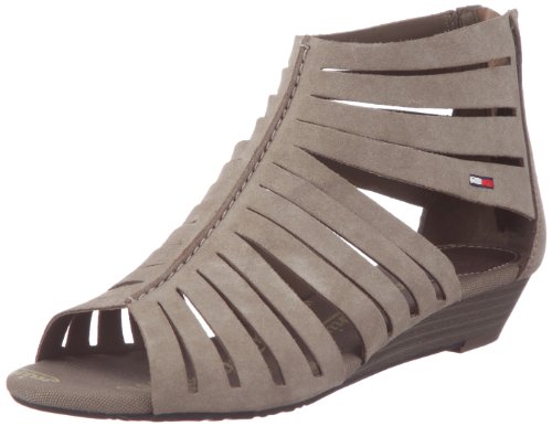 Hilfiger Denim Olivia 1 EN56813759, Damen Fashion-Sandalen, Beige (Taupe 255), EU 41 von Tommy Jeans