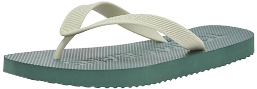 Tommy Jeans Herren Flip Flops Badeschuhe, Grün (Tahoe Forest), 40 von Tommy Jeans