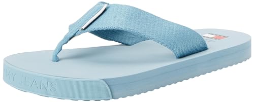 Tommy Jeans Herren Flip Flops Elevated Zehentrenner, Blau (Skyscrape Blue), 44 von Tommy Jeans
