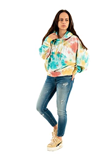 TJW BXY TIE DYE COLLEGE 1 HOODIE - 0K6/WHITE von Tommy Jeans