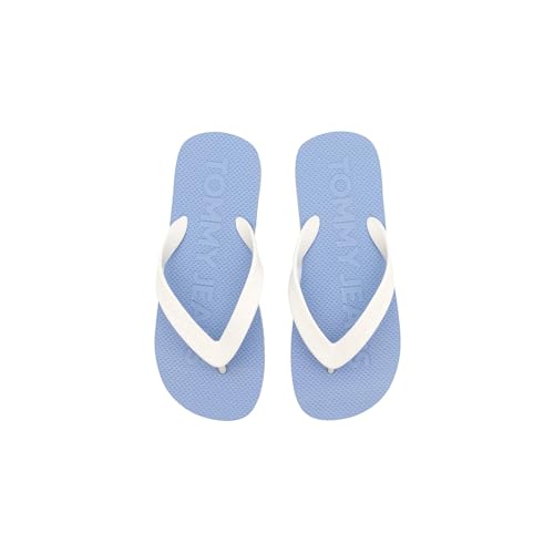 Tommy Jeans Damen Flip Flops Logo Zehentrenner, Blau (Moderate Blue), 41 von Tommy Jeans
