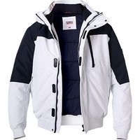 TOMMY JEANS Herren Jacke weiß Mikrofaser unifarben von Tommy Jeans