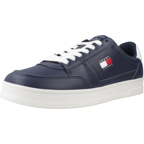 TOMMY JEANS Herren TJM The Greenwich New ESS Em0Em01574 Low Top, Blue (Dark Night Navy), 43 EU von Tommy Jeans