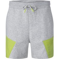 TOMMY JEANS Herren Sweatshorts grau Baumwolle meliert von Tommy Jeans