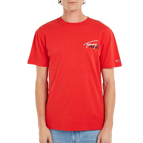 TOMMY JEANS - Men's relaxed T-shirt with signature logo - Size S von Tommy Hilfiger