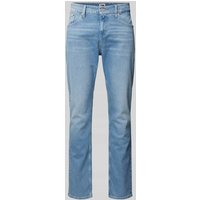 Tommy Jeans Regular Straight Fit Jeans mit Label-Stitching Modell 'RYAN' in Blau, Größe 29/32 von Tommy Jeans