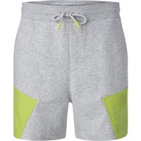 TOMMY JEANS Herren Sweatshorts grau Baumwolle meliert von Tommy Jeans