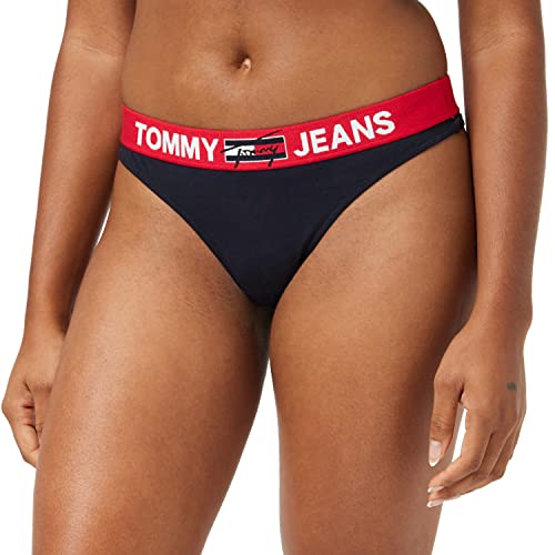 Tommy Hilfiger Damen String Tanga, Blau (Desert Sky), XS von Tommy Jeans