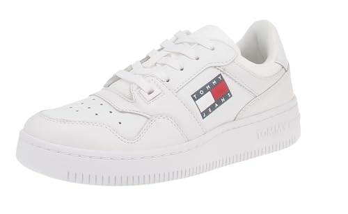 Tommy Hilfiger Damen Tommy Jeans Retro Basket WMN ESS Sneaker, White von Tommy Jeans