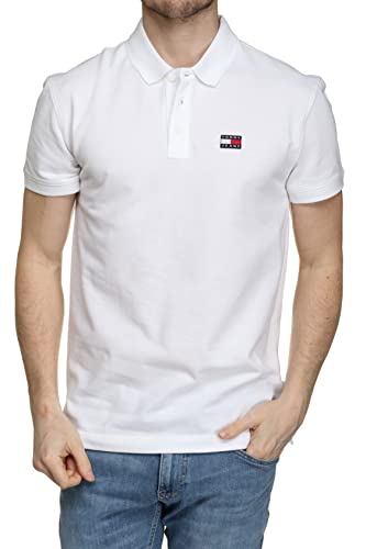 Tommy Hilfiger TJM CLSC XS BADGE POLO, weiß(ybrwhite), Gr. S von Tommy Jeans