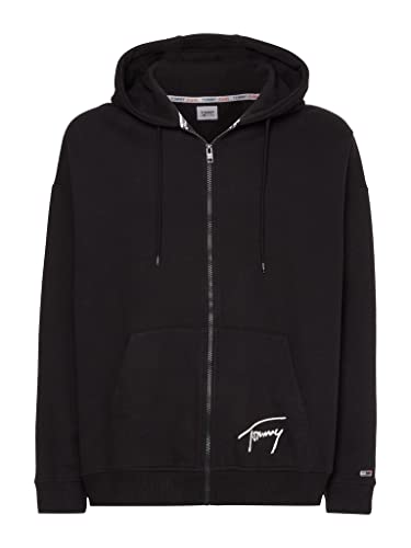Tommy Hilfiger TJM SIGNATURE ZIP THRU, schwarz(bdsblack), Gr. XL von Tommy Jeans