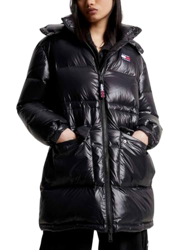 Tommy Hilfiger TJW MIDI ALASKA PUFFER, schwarz(black), Gr. L von Tommy Jeans