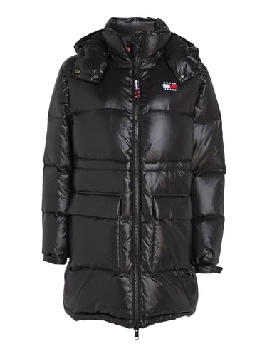 Tommy Hilfiger TJW MIDI ALASKA PUFFER, schwarz(black), Gr. M von Tommy Jeans
