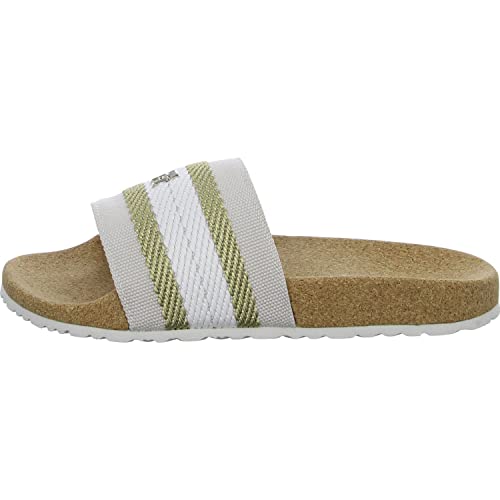 Tommy Hilfiger TOMMY FRESH WEBBING SLIDE, BEIGE, beige(af (4)), Gr. 39 von Tommy Jeans