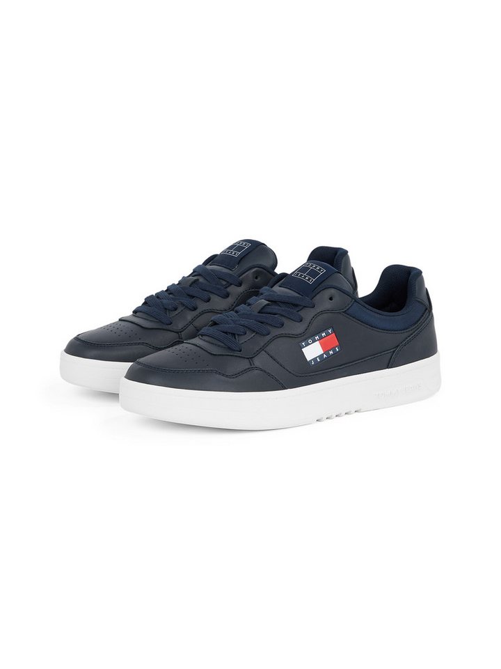Tommy Jeans (NEW) TJM CUPSOLE LEATHER ESS Sneaker, Freizeitschuh, Halbschuh, Schnürschuh im Basket-Look von Tommy Jeans