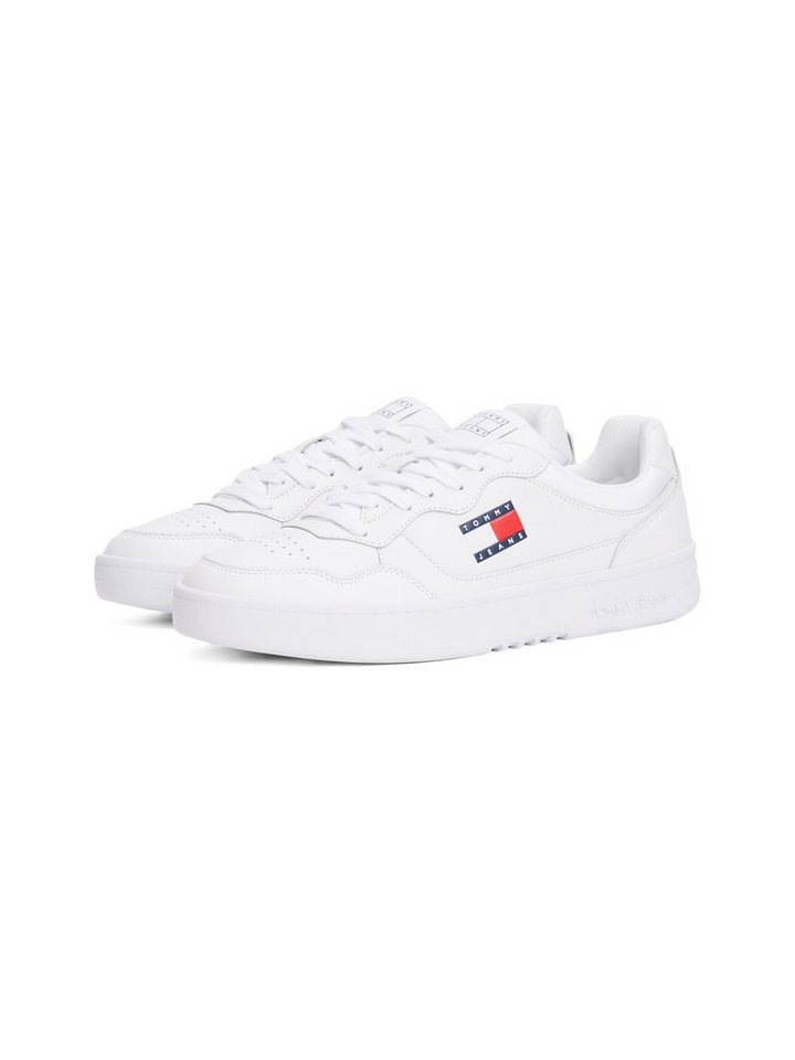 Tommy Jeans (NEW) TJM CUPSOLE LEATHER ESS Sneaker, Freizeitschuh, Halbschuh, Schnürschuh im Basket-Look von Tommy Jeans